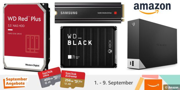 Die besten September-Angebote zu SSDs, HDDs & mehr