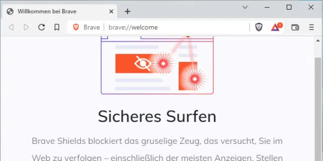 Browseralternative: Der Brave Browser basiert auf Chromium, bietet aber einen deutlich besseren Datenschutz als Microsoft Edge oder Google Chrome.
