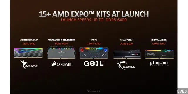 15+ AMD EXPO Kits zum Launch